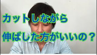 伸ばす時はカットしながらの方が良いのか？。。。どちらを優先するか？です。