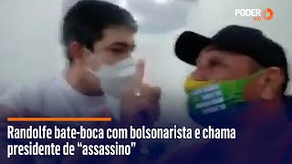 Senador Randolfe Rodrigues bate-boca com bolsonarista e chama presidente de \