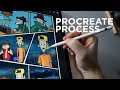 Watch Me Make a Graphic Novel in Procreate for iPad Pro