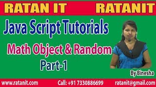 JavaScript Tutorial | Math Object And Randow| Part-1 | By Binesha