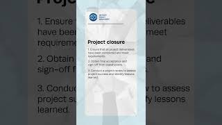 Project closure