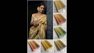 Fancy tissue Saree price 850+$.