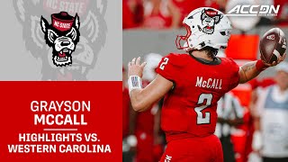 NC State QB Grayson McCall Throws For Over 300 Yards In Wolfpack Debut