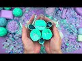 asmr soap u0026glitter 4k ★soap boxes with foam glitter u0026starch★cutting soap cubes ★4k★