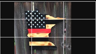 How to make a Thin Red Line State Cutout