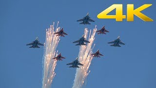 4K | Moscow Victory Day Air Parade (Su-57, Tu-95, MiG-29, Tu-160 and many more) Rehearsal