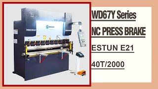 RONGWIN Wholesale Price WD67Y-40T/2000 E21 NC Press Brake use standard tools and hemming die bending