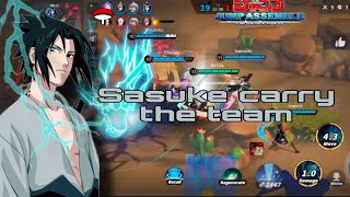 SASUKE CARRY THE TEAM | GAMEPLAY GAME JUMP ASSEMBLE MOBILE