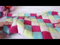 how to crochet entrelac stitch tunisian crochet patchwork step by step crochet tutorial