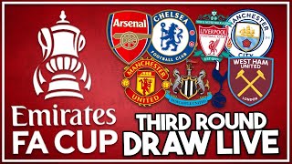 LIVE FA Cup 3rd Round Draw!!