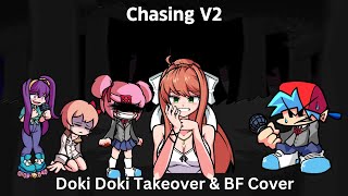 FNF | Chasing DDTO+ | Chasing V2 But It's Doki Doki Takeover Girls Sings