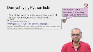 Lec 213 Understanding (simplified) Python lists