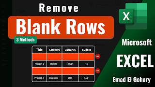 3 Easy Ways to Remove Blank Rows in Excel | Step‑by‑Step