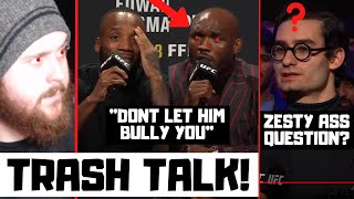UFC 286 Press Conference Reaction! Edwards vs Usman Trash Talk! Crowd Insults Usman & Chants?
