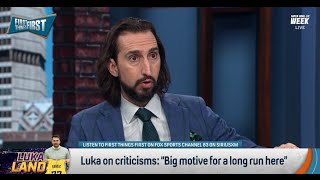 FIRST THINGS FIRST | Nick Wright SHOCKED At The REASON WHY Luka Was Traded To Los Angeles Lakers