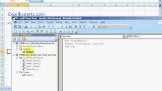 ExcelExperts.com - VBA Tutorial - Call Code From Another Workbook