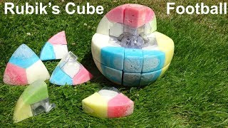 Rubik's Cube Football *mechanism revealed* (functional \u0026 playable puzzle ball)