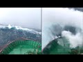 Rogue Wave Hits Fishing Trawler (North Sea)