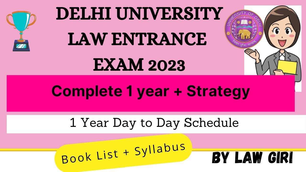 Delhi University Law Entrance Exam 2023 Preparation Strategy|How To ...