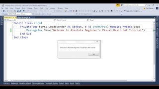 Visual Basic.Net For Absolute Beginners - Tutorial 1