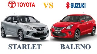 Toyota STARLET Vs Suzuki BALENO Full Comparison