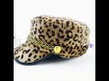 locomolife women leopard army cadet fidel patrol fur hat cap