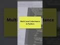 How to implement Multi-level Inheritance in Python