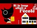 Si le loup allait à l'école 💼 Petite comptine pour bébé et maternelles