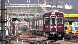 【阪急電鉄】3000系3074F%箕面線運用@石橋('13/02)