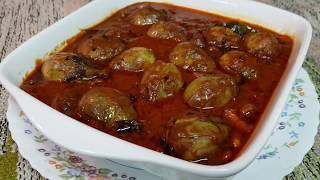 எண்ணெய் கத்தரிக்காய் குழம்பு//Chettinad Ennai Kathirikai Kulambu/Baby Brinjal Curry/Brinjal gravy