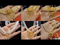 Gold pearl necklace designs ! Gold pearl Rani haar designs 2024 Gold Rani haar designs with price