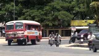 Kerala traffic from around 2006 - archival footage of Trivandrum