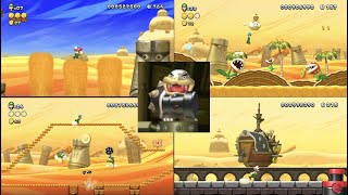 All Star Coins and Secrets in Layer Cake Desert   New Super Mario Bros  U Deluxe! 🏜 🌵