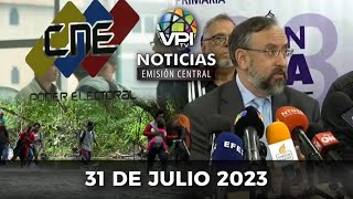Noticias de Venezuela hoy en Vivo 🔴 Lunes 31 de Julio de 2023 - Emisión Central - Venezuela