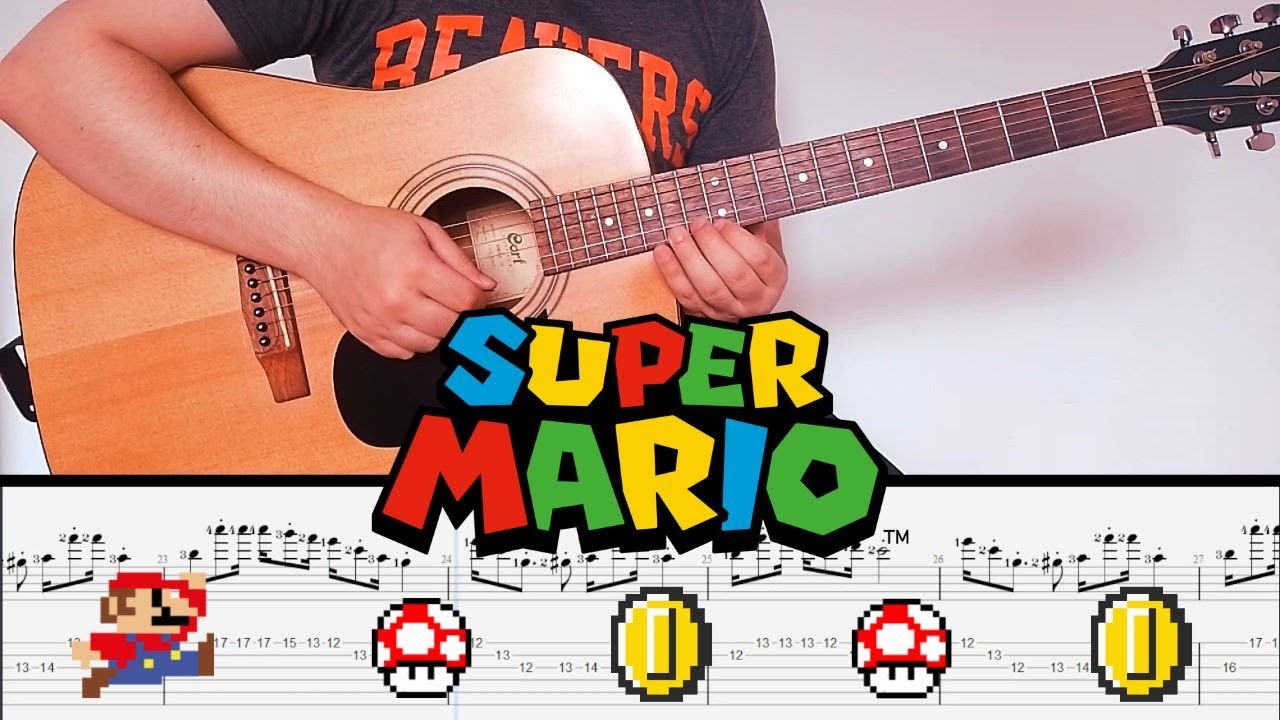 Super Mario Bros Main Theme (TABS + PDF) | Super Mario Bros | Guitarra ...