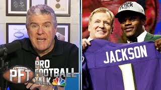 Why did Ravens' Lamar Jackson fall so far in the 2018 NFL draft? | Pro Football Talk | NBC Sports