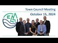 Edson Organizational Meeting & Town Council - October 15, 2024