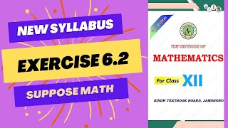 Class 12 Exercise 6.2 (COMPLETE) | INTEGRATION | Sindh Board (New Course)