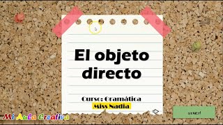 EL OBJETO DIRECTO CURSO DE GRAMATICA #MiAulaCreativa