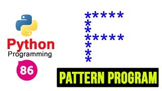 Python Pattern Programs - Printing Stars in F Shape