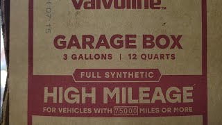 Watch before you buy Valvoline garage box.