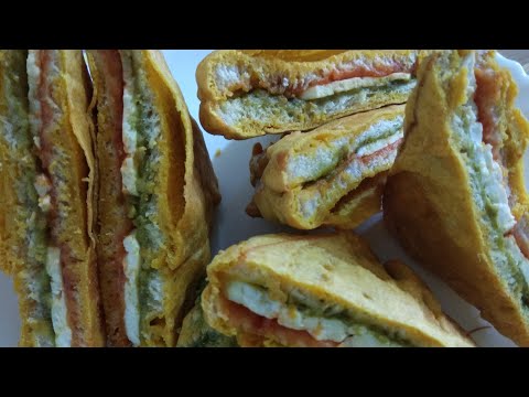 Tasty Paneer bread pakoda with palak pyaas ke pakode recipe Tasty Paneer bread pakoda with palak pyaas ke pakode recipe