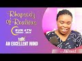 RHAPSODY OF REALITIES WITH BLESSED || 4TH  AUGUST, 2024 || AN EXCELLENT MIND