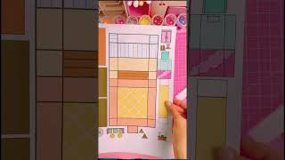 Cara membuat rumah boneka dari kertas 🏡😍🎀| how to make paper doll house #shorts #papercraft