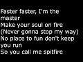 Spitfire   Lyrics