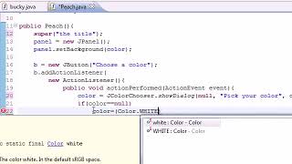 Java#85 JColorChooser