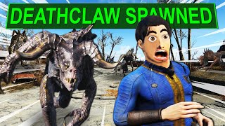 Fallout 4 but a DEATHCLAW spawns every 10 seconds