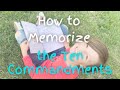 How to Memorize the Ten Commandments for KIDS, Learn Scripture & Have Fun!!