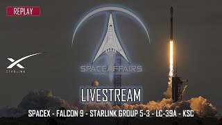SpaceX - Falcon 9 - Starlink Group 5-3 - LC-39A - Kennedy Space Center - February 2, 2023