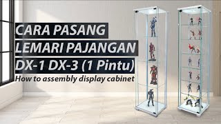 Cara pasang lemari pajang kaca DX1-3 satu pintu rakit dipslay cabinet pajangan Hot Toys Figure Helm